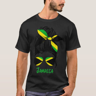 T-shirt Jamaïcaine Jamaïcaine fille Jamaique drapeau femme
