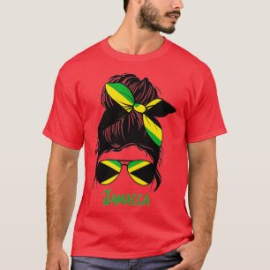 T-shirt Jamaïcaine Jamaïcaine fille Jamaique drapeau femme
