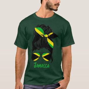 T-shirt Jamaïcaine Jamaïcaine fille Jamaique drapeau femme
