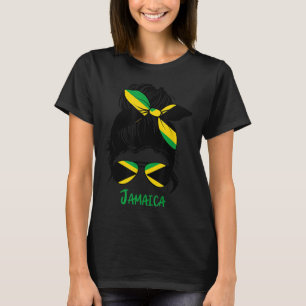 T-shirt Jamaïcaine Jamaïcaine fille Jamaique drapeau femme