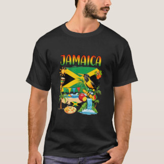 T-shirt Jamaican Flag Outfit Kids Men Women Novelty Jamaic
