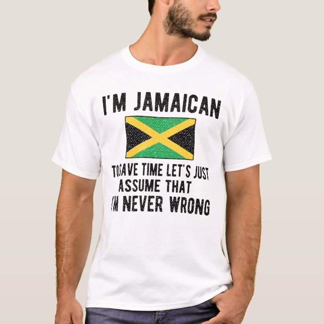 T-shirt Jamaican Heritage Jamaica Roots Jamaican Flag (Devant)