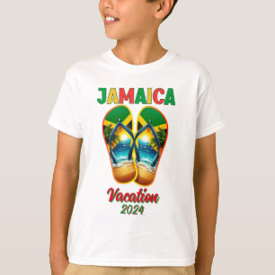 T-shirt Jamaïque 2024 Flip Flop Vacation Plage tropicale
