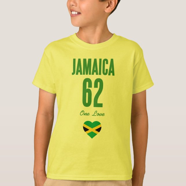 T-shirt Jamaïque 62 One Love Jamaican Flag (Devant)