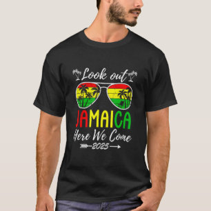 T-shirt Jamaïque attention 2025 nous voilà Vacances en fam