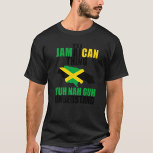 T-shirt Jamaïque Carte Drapeau Fierté jamaïcaine