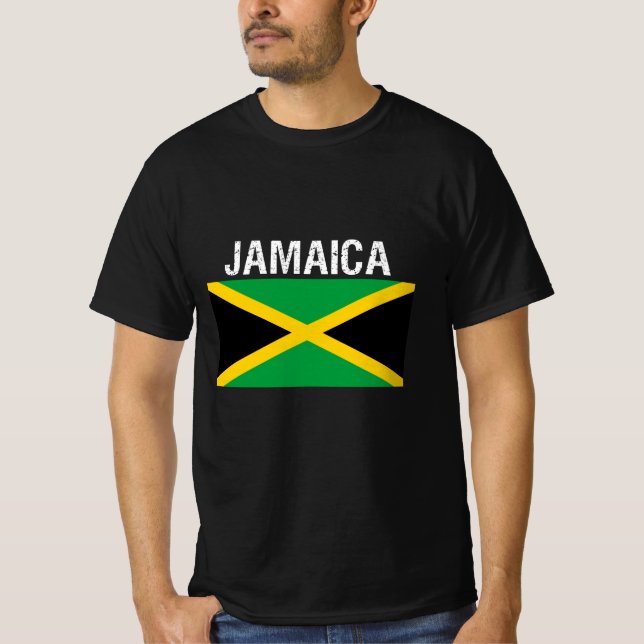 T-shirt Jamaïque, drapeau de la Jamaïque (Devant)