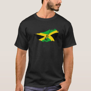 T-shirt Jamaïque Drapeau Jamaican Pride Reggae Musique Vin