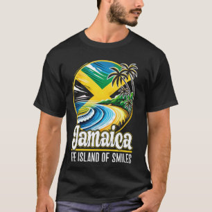 T-shirt Jamaïque Drapeau Pays Nationalité I Love Jamaïque 