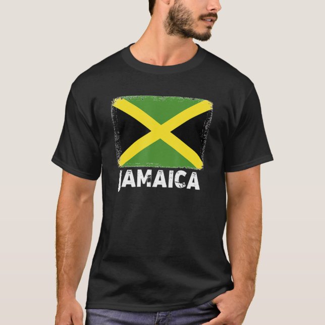 T-shirt Jamaïque Drapeau Soutien Jamaïcain Femmes Hommes (Devant)