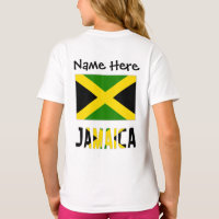 Jamaïque et drapeau jamaïcain avec votre nom