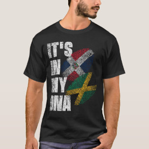 T-shirt Jamaïque Et République Dominicaine Mélangent Le Pa