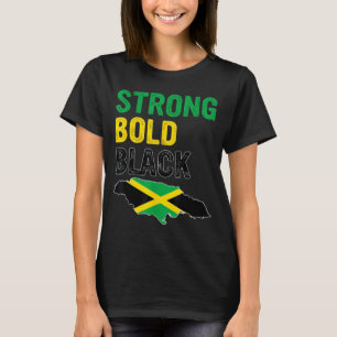 T-shirt Jamaïque Fête de l'Indépendance Fort Gras Noir