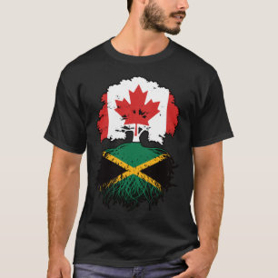 T-shirt Jamaïque Jamaïcaine Canadian Canada Tree Roots Dra