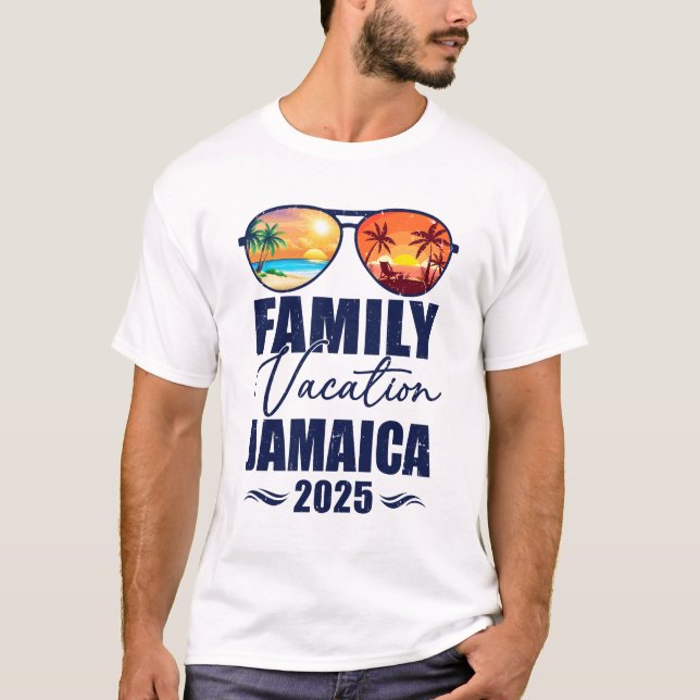 T-shirt Jamaïque Matching Family Vacation 2025 Making Memo (Devant)