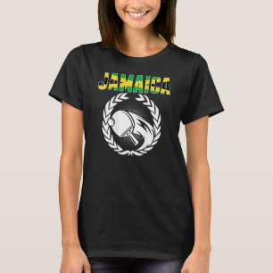T-shirt Jamaïque Ping Pong Partisans de Tennis de Table