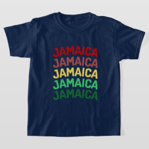 T-shirt Jamaïque Trip groupe vacances correspondant typogr