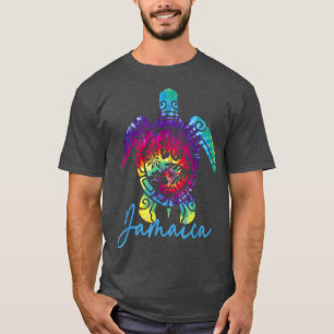 T-shirt Jamaique Tye Dye Tortue de Mer Famille Vacances Co