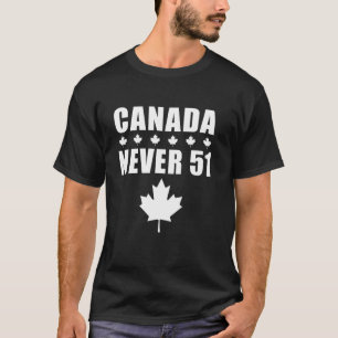T-shirt Jamais 51 feuille d'érable Canada , Fièrement roug
