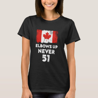 T-shirt Jamais 51 Le drapeau du Canada Fier État canadien