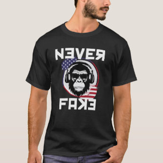 T-shirt Jamais de faux USA