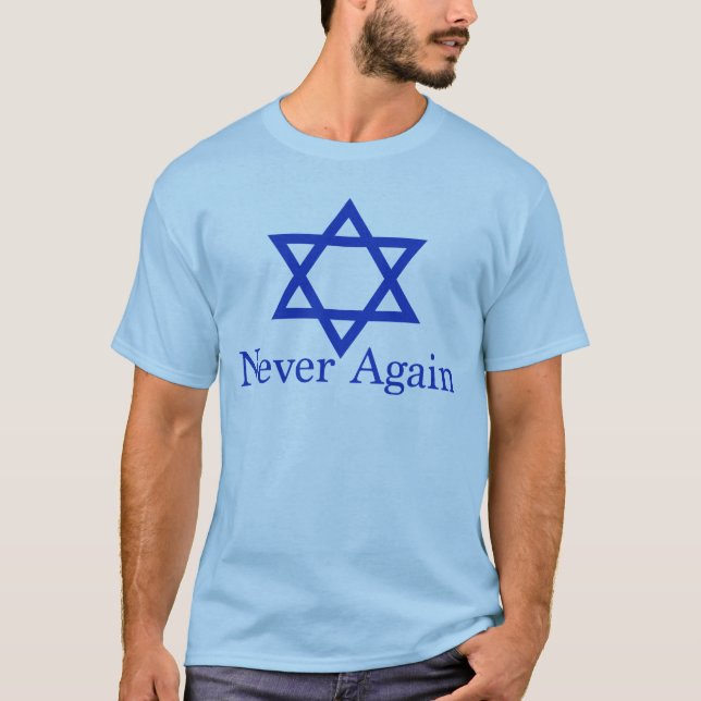 T-shirt Jamais encore souvenir juif d'holocauste (Devant)