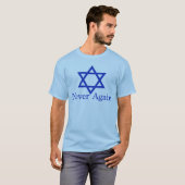 T-shirt Jamais encore souvenir juif d'holocauste (Devant entier)