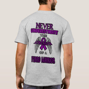 T-shirt Jamais… guerrier fibro