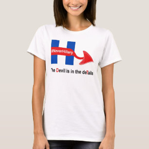 T-shirt Jamais Hillary Devil Détails