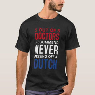 T-shirt Jamais Ne S'Enfuient Un Hollandais Le Pays-Bas Dut