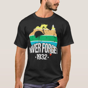 T-shirt Jamais Oublié Australie Guerre Emu 1932 Australie 