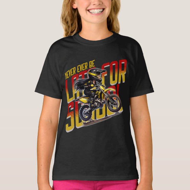 T-shirt Jamais Tard À L'École (Devant)