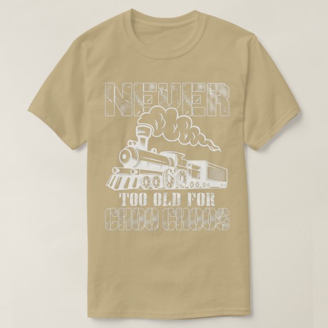T-shirt Jamais Trains De Choo Choos Trains (Design devant)