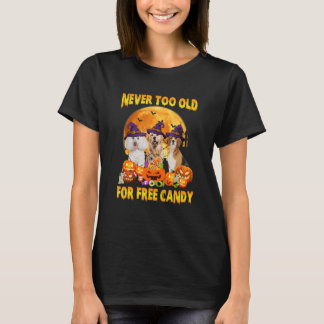 T-shirt Jamais trop vieux pour des bonbons gratuits pour c