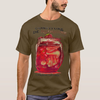 T-shirt Jambe à tête rouge Avec de vrais morceaux de rouss