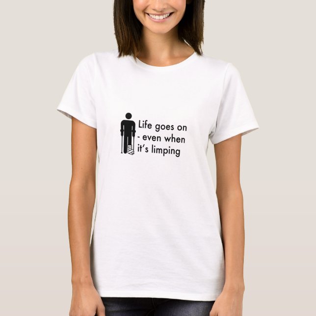 T-shirt jambe cassée (Devant)