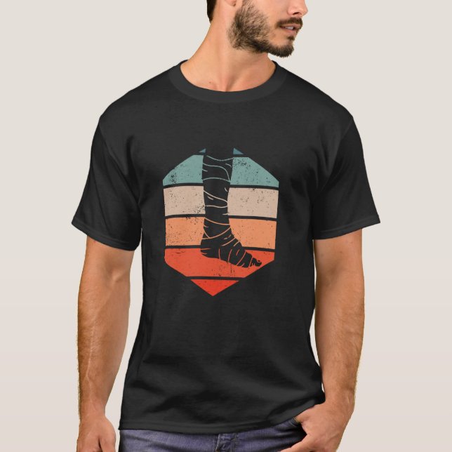 T-shirt Jambe Cassée Rétro - Blessure de Jambe Cassée (Devant)
