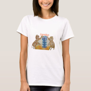 T-shirt Jambo Jumbo African Kids Elephants Art Imprimer