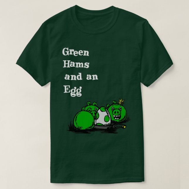 T-shirt jambon vert et oeuf (Design devant)