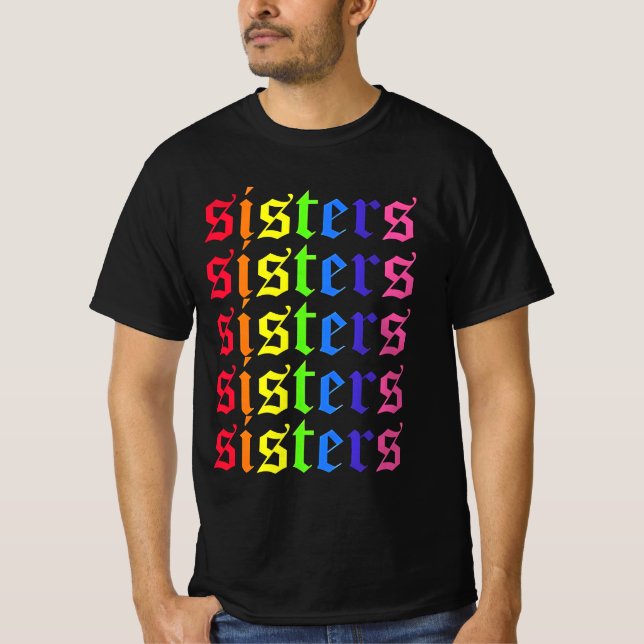 T-shirt James Charles Sisters Colorful (Devant)