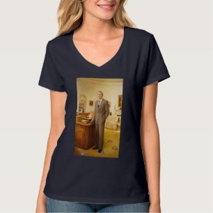 T-shirt James Earl Carter peint le portrait du président a