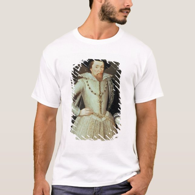 T-shirt James I, portrait en buste (Devant)
