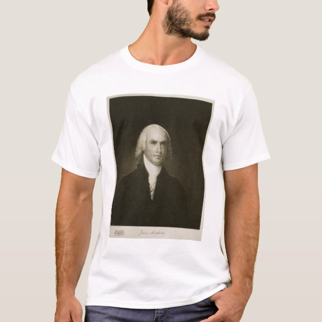 T-shirt James Madison, 4ème Président des États-Unis (Devant)