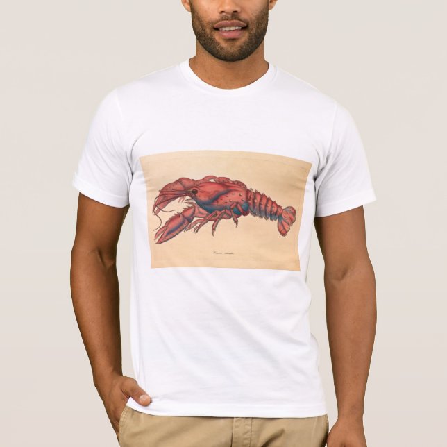 T-shirt James Sowerby Homard serbé (Devant)