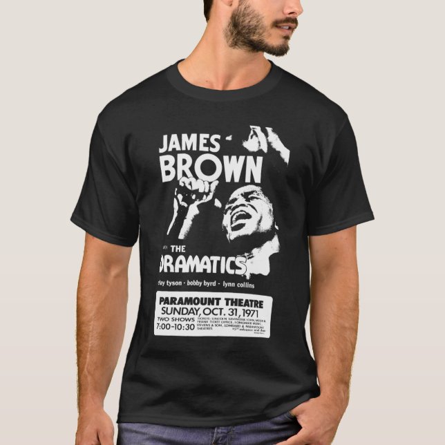 T-shirt James Vintage Brown Concert Retro132 (Devant)