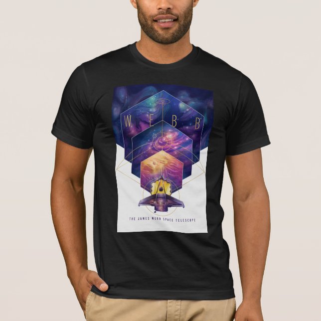 T-shirt James Webb Space Telescope Illustration Artwork (Devant)