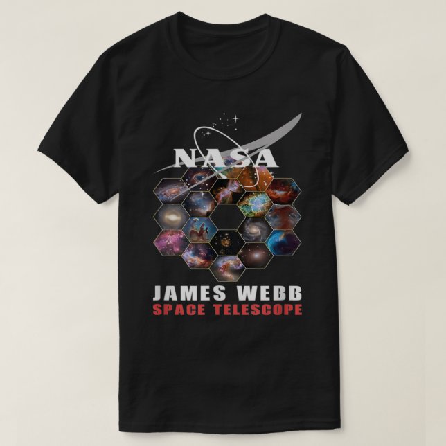 T-shirt James Webb Space Telescope  The JWST Exploration   (Design devant)