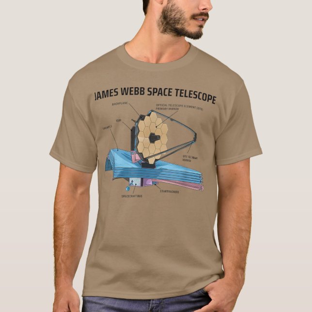 T-shirt James Webb Télescope spatial JWST Astronomie Scien (Devant)