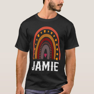 T-shirt Jamie Colorful Arc-en-ciel hommes garçon nom bébé 
