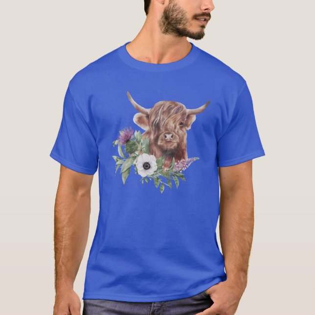 T-shirt Jamie the highland cow (Devant)